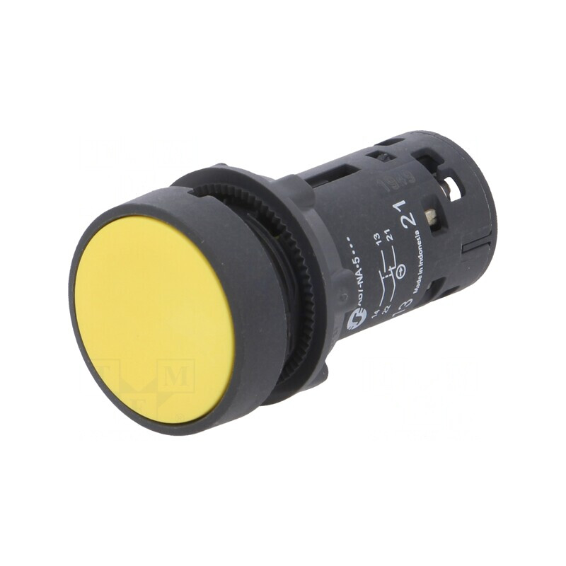 Comutator 22mm Acționare Prin Apăsare 1NC/1NO | Electronic-mag.ro | Componente Electronice
