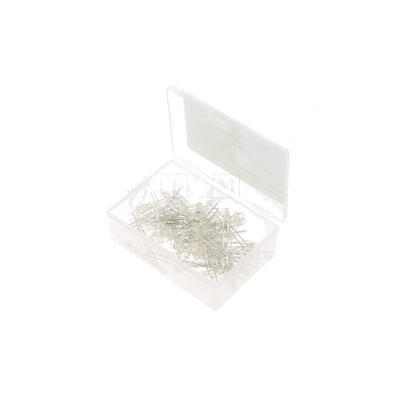 Set 100 LED-uri THT 3mm Alb Natural 3V 20mA | Electronic-mag.ro | Componente Electronice Set 100 LED-uri THT 3mm Alb Natural 3V 20mA | Electronic-mag.ro | Componente Electronice