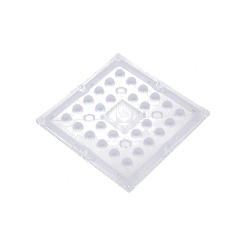 Lentilă LED pătrată PMMA transparentă 9,5mm | Electronic-mag.ro | Componente Electronice
