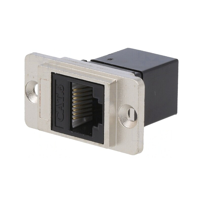 Adaptor DUALSLIM Cat 6 8p8c 29mm Metal | Electronic-mag.ro | Componente Electronice