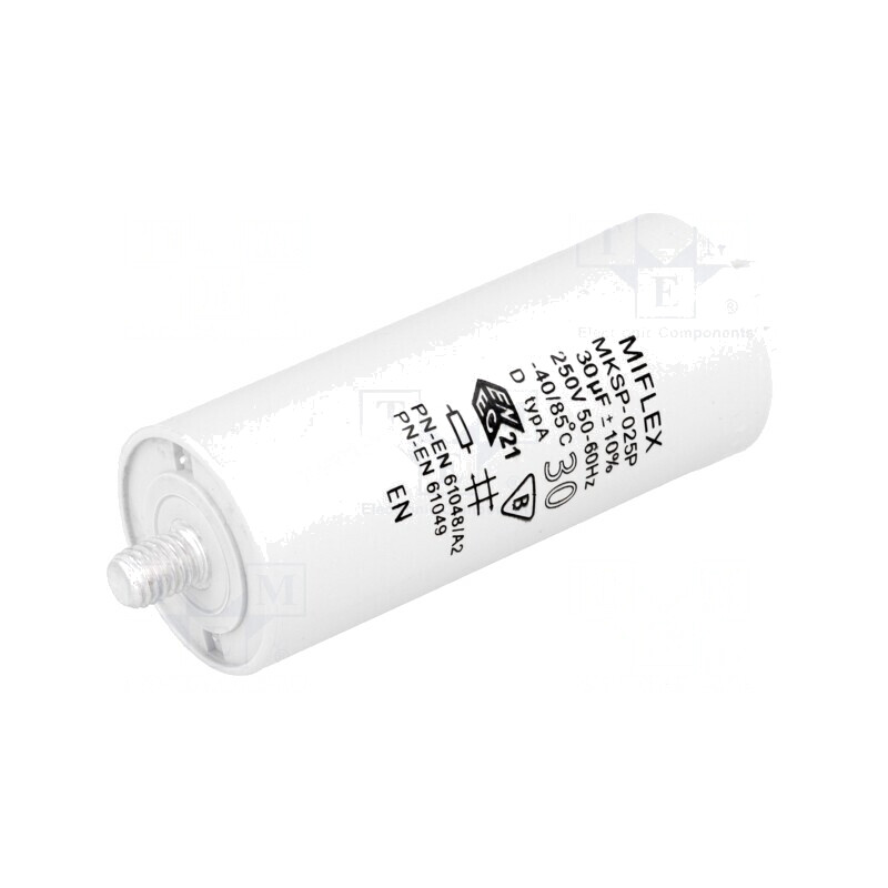 Condensator 30uF 250VAC pentru Lămpi cu Descărcare | Electronic-mag.ro | Componente Electronice