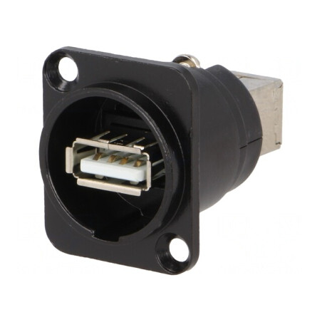 Adaptor USB A la USB B FT USB 2.0 Metalic | Electronic-mag.ro | Componente Electronice