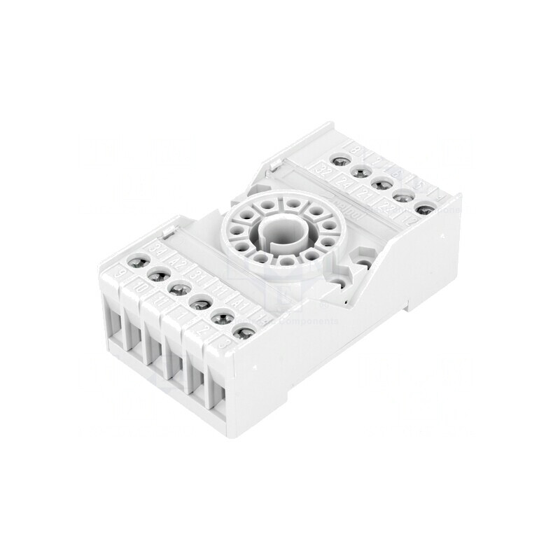 Stativ pe panou pentru șină DIN 10A 250VAC Serie R15 | Electronic-mag.ro | Componente Electronice