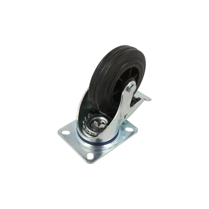 Roată de Transport din Guma, 100mm, 70kg | Electronic-mag.ro | Componente Electronice