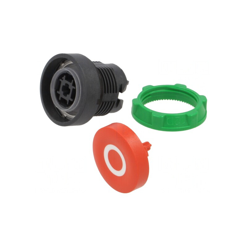 Comutator Apăsare 22mm Roșu | Electronic-mag.ro | Componente Electronice
