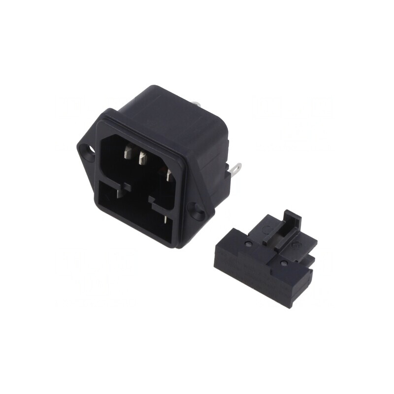 Conector Alimentare AC 10A 250V IEC 60320 | Electronic-mag.ro | Componente Electronice