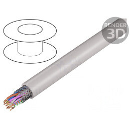 Cablu UNITRONIC LSZH 8x2x0,14mm2 Gri-Bej 60V | Electronic-mag.ro | Componente Electronice