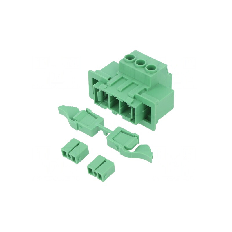 Regletă Conexiuni Deconectabilă 7.62mm 3 Piste Drept Tată | Electronic-mag.ro | Componente Electronice