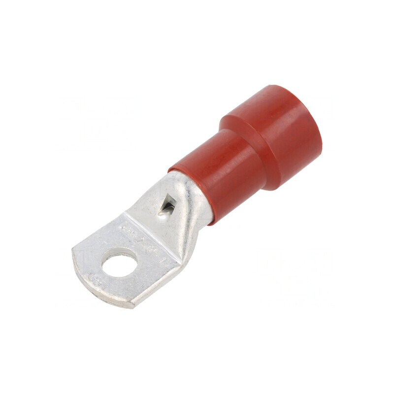 Vârf Inelar Tubular M14 Ø15mm Crimpat pe Cablu Roșu | Electronic-mag.ro | Componente Electronice
