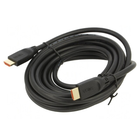 Cablu HDMI 2.0 PVC 5m Negru | Electronic-mag.ro | Componente Electronice