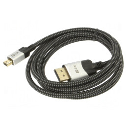 Cablu DisplayPort 1.4 HDCP 2.2 1.8m Negru | Electronic-mag.ro | Componente Electronice