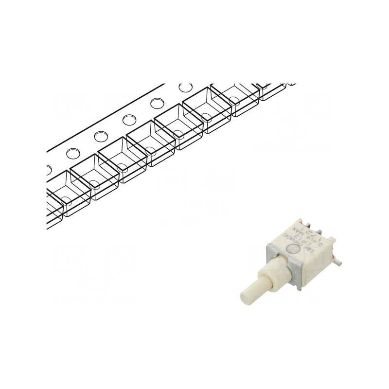 Comutator apăsare SPDT 0,02A 20VAC IP57 | Electronic-mag.ro | Componente Electronice