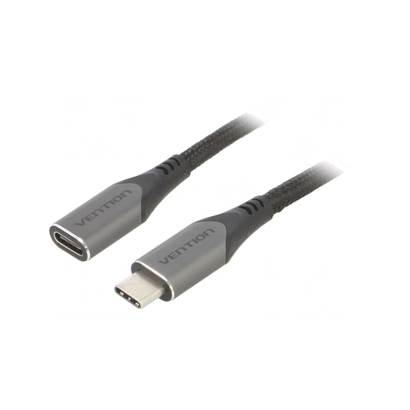 Cablu USB C-USB C 0.5m Negru 5Gbps PVC | Electronic-mag.ro | Componente Electronice