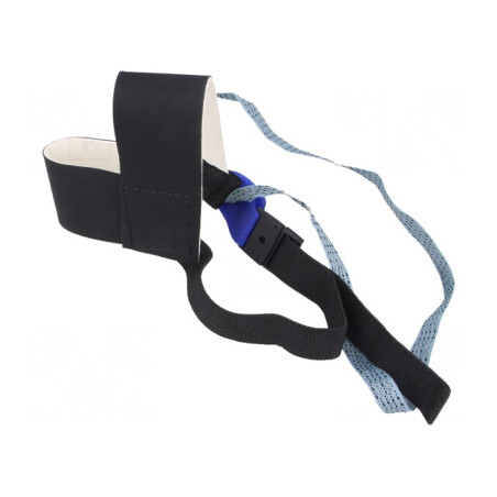 Brățară Pantofi ESD Neagră/Albastră cu Clips | Electronic-mag.ro | Componente Electronice