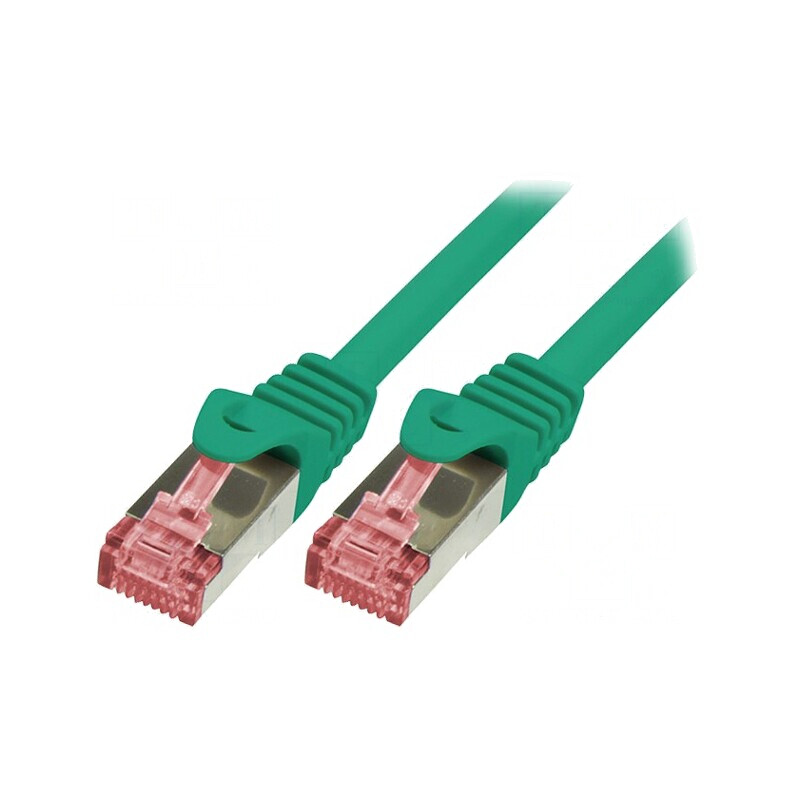 Patch Cord Verde S/FTP Cat6 7,5m LSZH | Electronic-mag.ro | Componente Electronice