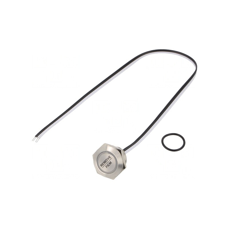 Comutator Anti-vandalism 2 Poz SPST-NO 50mA 24VDC IP65 Ø19mm | Electronic-mag.ro | Componente Electronice
