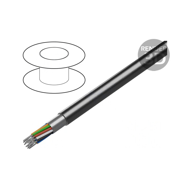 Cablu RS232 ecranat 15x24AWG PVC | Electronic-mag.ro | Componente Electronice