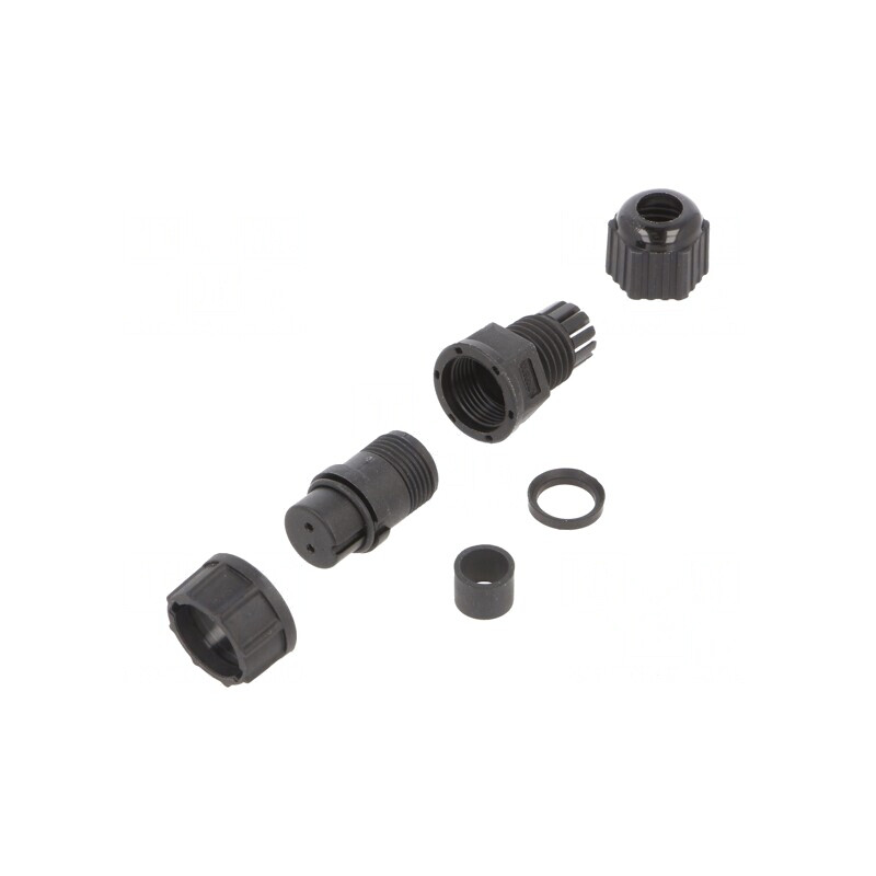 Mufă Circulară Mamă 2 Pin IP67 5A Drept | Electronic-mag.ro | Componente Electronice