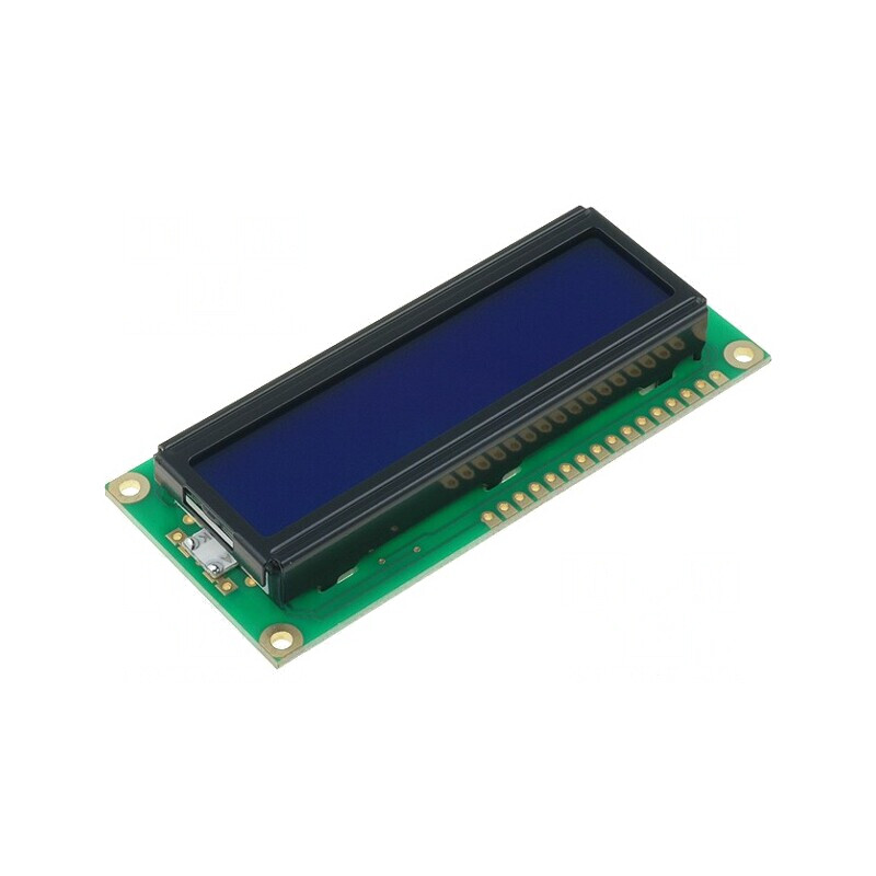 LCD Alfanumeric 16x2 STN Negativ LED Albastru | Electronic-mag.ro | Componente Electronice