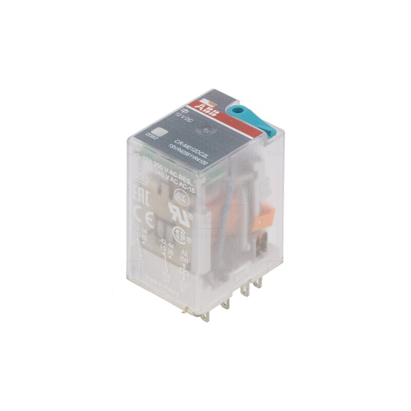Releu electromagnetic DPDT 12VDC 12A | Electronic-mag.ro | Componente Electronice