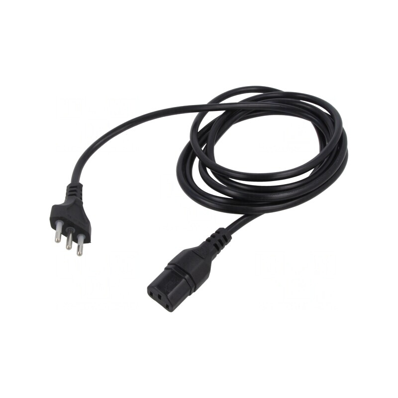 Cablu Alimentare 3x0,75mm2 IEC C13 PVC 2,5m | Electronic-mag.ro | Componente Electronice