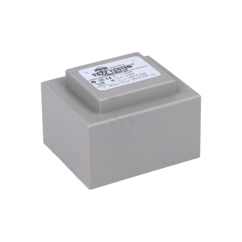 Transformator încapsulat 12VA 230V AC 24V 250mA PCB | Electronic-mag.ro | Componente Electronice