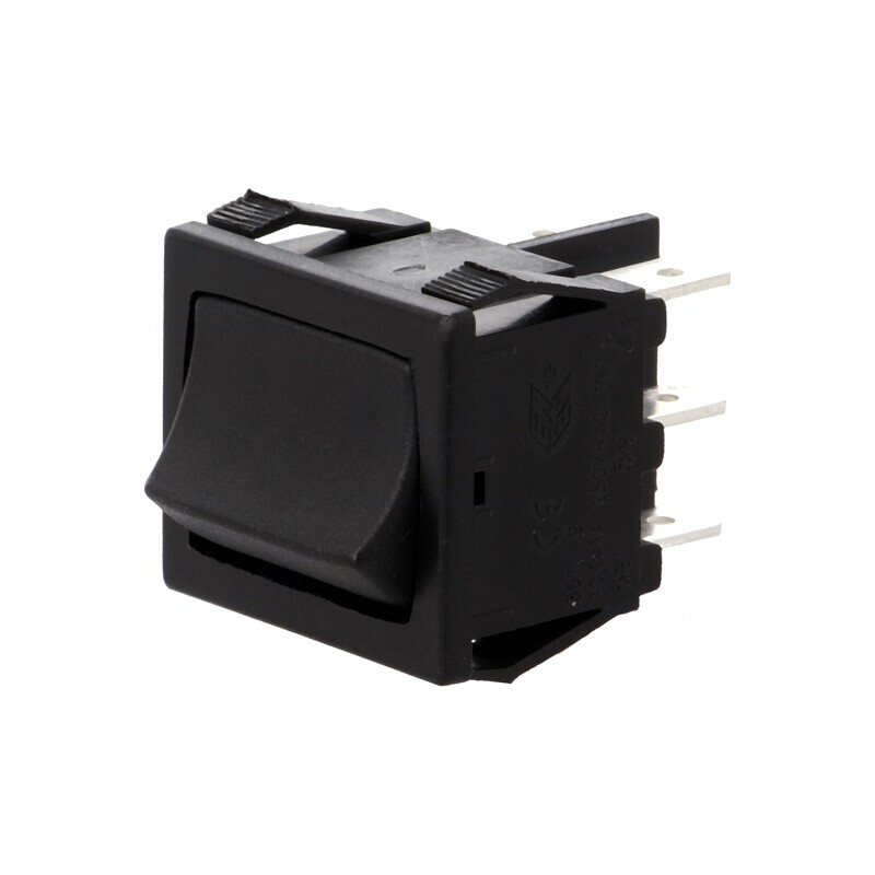 Comutator Rocker DP3T ON-OFF-ON 10A Negru | Electronic-mag.ro | Componente Electronice