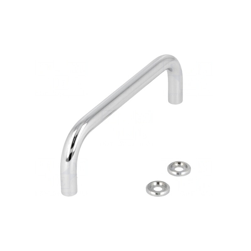 Manetă oțel cromat 43mm șurub M5 Ø10mm | Electronic-mag.ro | Componente Electronice