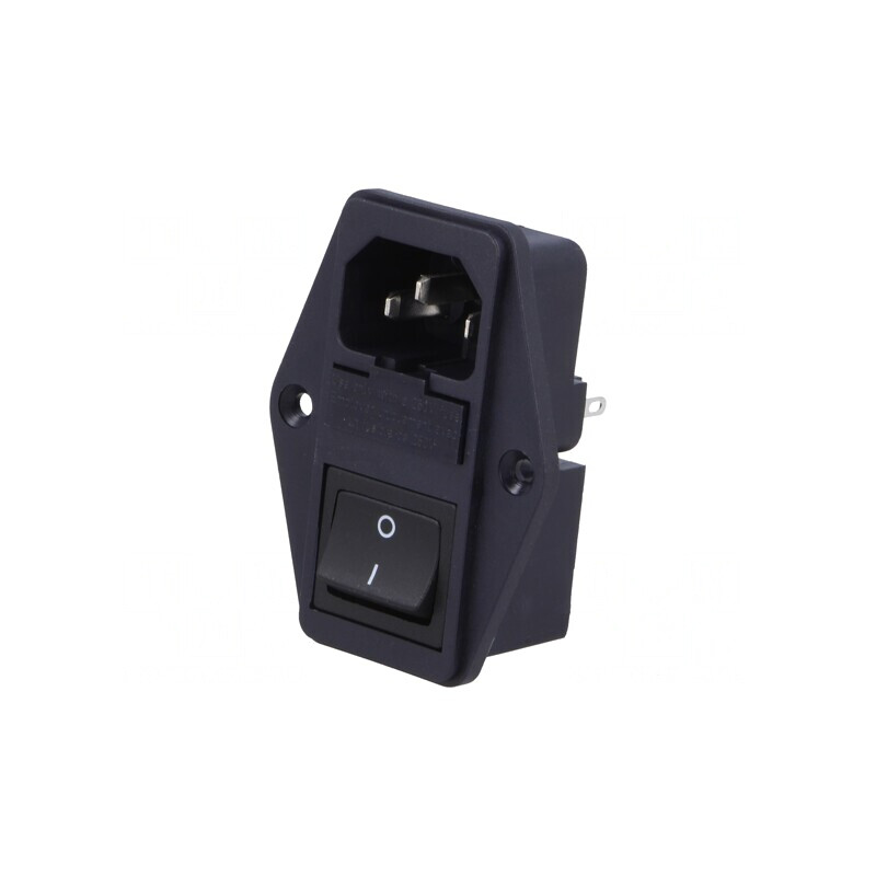 Conector de alimentare AC 10A 250V IEC 60320 | Electronic-mag.ro | Componente Electronice