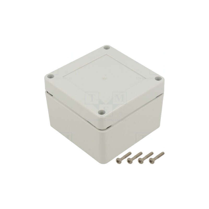 Carcasă universală 90x90x60 mm cu bucșă din alamă | Electronic-mag.ro | Componente Electronice
