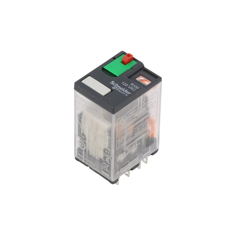 Releu Electromagnetic DPDT 120VAC 12A | Electronic-mag.ro | Componente Electronice