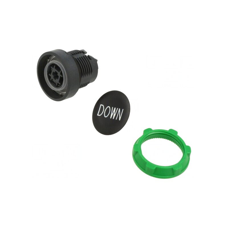 Comutator Acționare Prin Apăsare 22mm Negru | Electronic-mag.ro | Componente Electronice