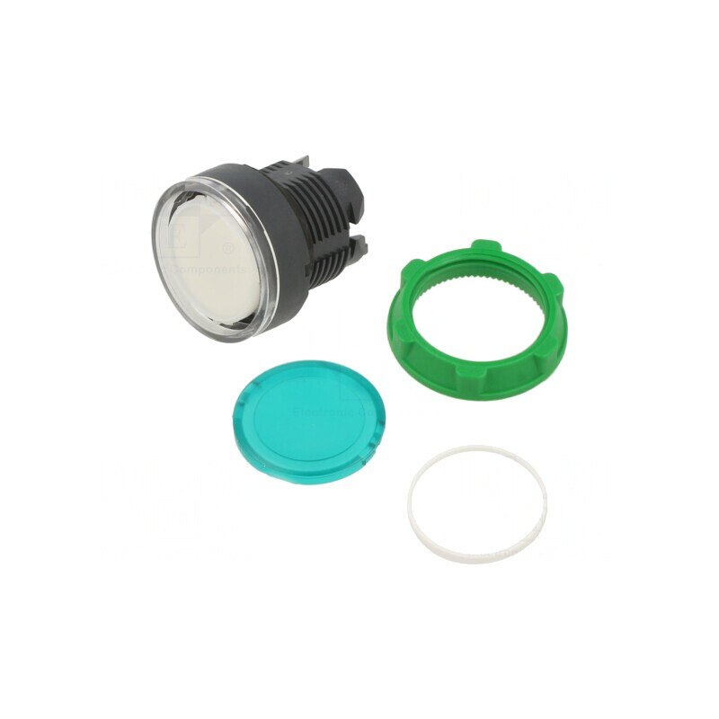 Comutator Acționat Prin Apăsare 22mm Verde IP66 | Electronic-mag.ro | Componente Electronice