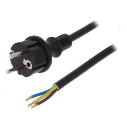 Cablu Electric SCHUKO 3x2.5mm² 2m | Electronic-mag.ro | Componente Electronice