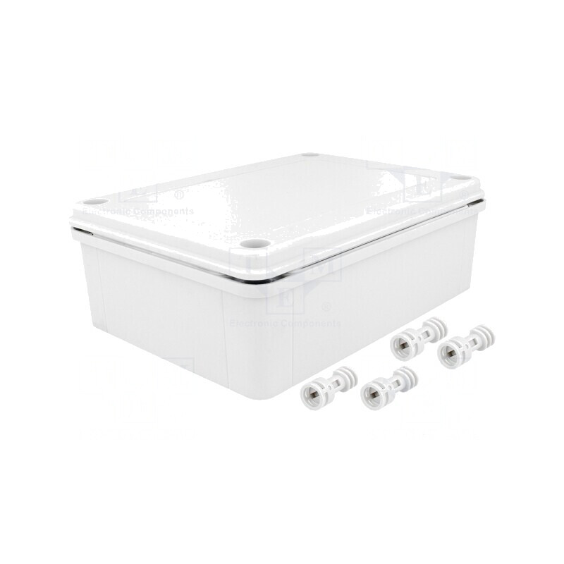 Carcasă Universală ABS Gri IP65 130x180x60 mm | Electronic-mag.ro | Componente Electronice