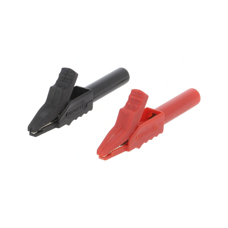 Cleste crocodil 15A, 300V, negru/rosu | Electronic-mag.ro | Componente Electronice Cleste crocodil 15A, 300V, negru/rosu | Electronic-mag.ro | Componente Electronice