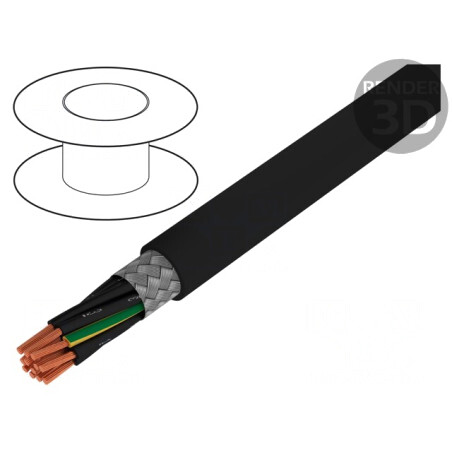 Cablu ÖLFLEX CLASSIC 115 CY 12G1mm2 PVC Negru 300V/500V | Electronic-mag.ro | Componente Electronice