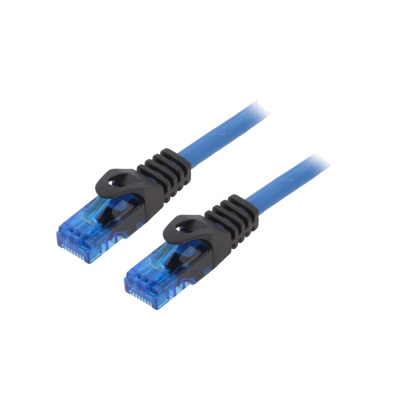 Patch Cord U/UTP Cat6a Albastru 5m | Electronic-mag.ro | Componente Electronice