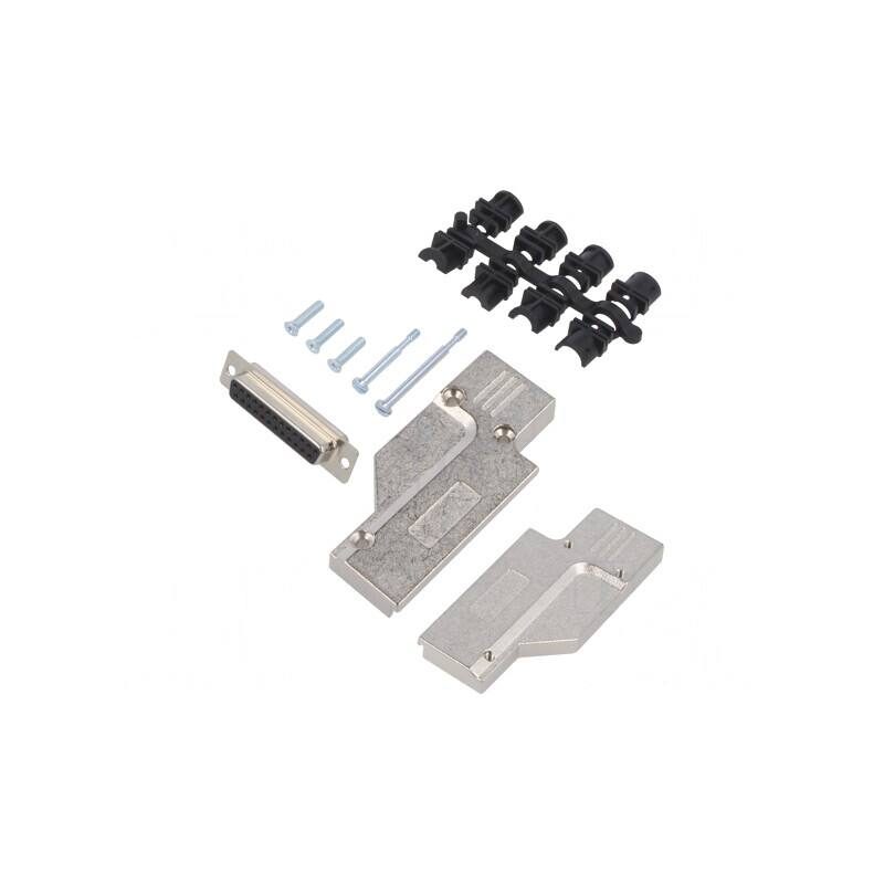 Mufă D-Sub 25 PIN Mamă unghi 90° pentru Cablu | Electronic-mag.ro | Componente Electronice