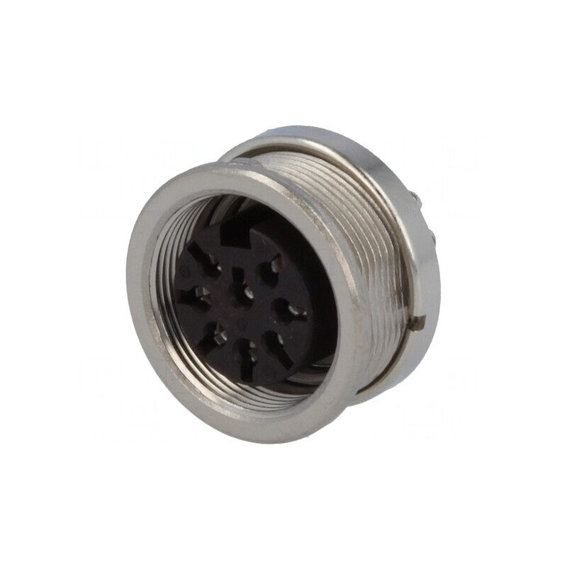 Conector M16 Femelă 8-PIN 5A 100V IP40 0,5mm2 | Electronic-mag.ro | Componente Electronice