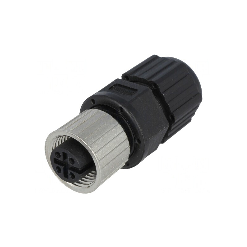 Mufă M12 4-PIN Mamă IP68 pentru DeviceNet/CANopen pe Cablu | Electronic-mag.ro | Componente Electronice