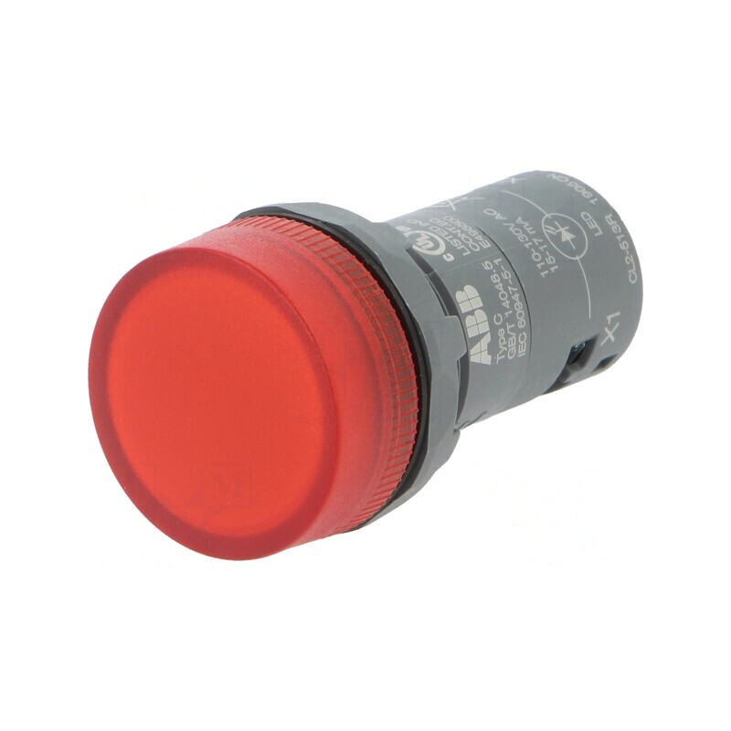 Lumină de control LED 22mm roșie 25-70°C | Electronic-mag.ro | Componente Electronice
