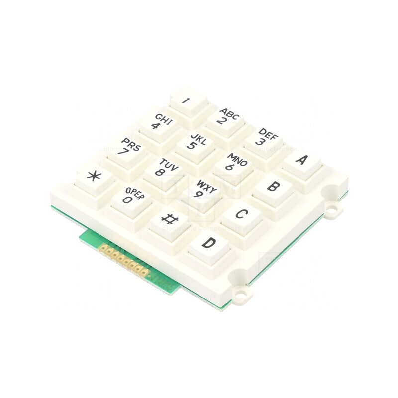 Tastatură 16 butoane 200mΩ 1,5N 20mA | Electronic-mag.ro | Componente Electronice