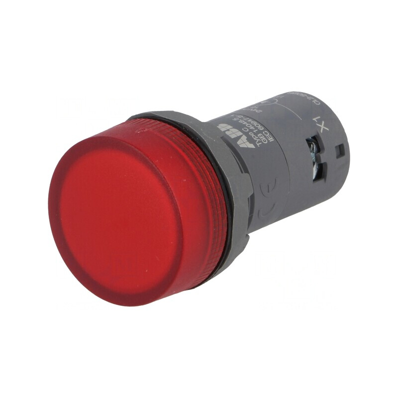Lumină de Control LED Ø22mm 24VAC 25-70°C | Electronic-mag.ro | Componente Electronice