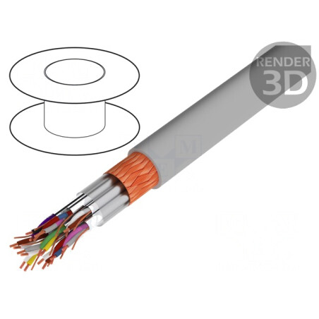Cablu PVC gri 10x2x0,22mm2 250V | Electronic-mag.ro | Componente Electronice
