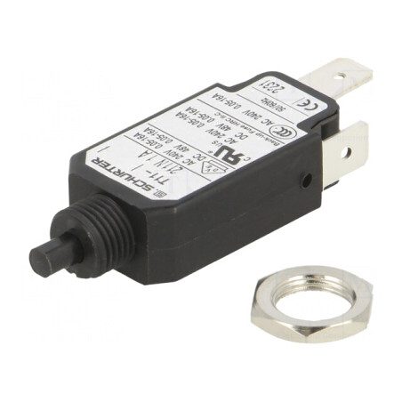 Întrerupător de Supracurent 1A 240VAC 48VDC SPST Poli 1 | Electronic-mag.ro | Componente Electronice