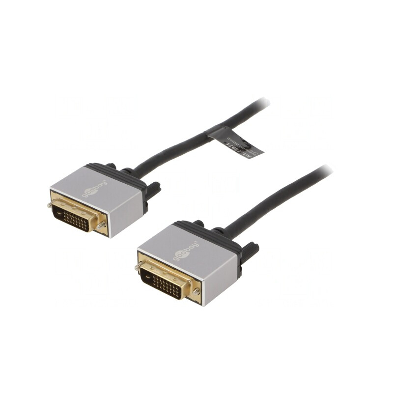 Cablu DVI-D 1.5m Negru | Electronic-mag.ro | Componente Electronice
