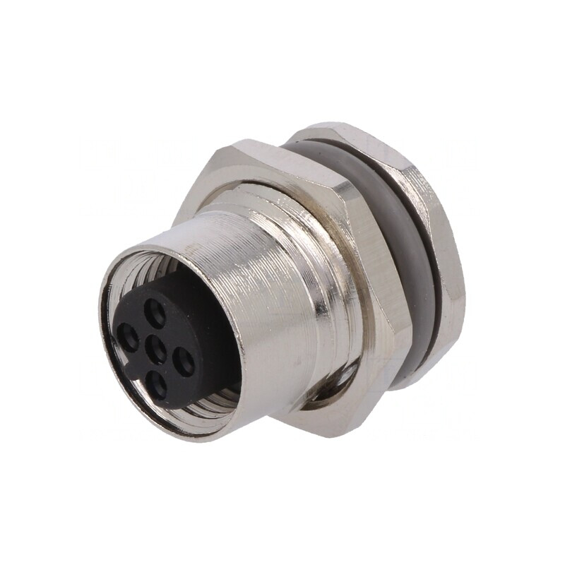Soclu M12 5 pini mamă IP67 60V 4A | Electronic-mag.ro | Componente Electronice