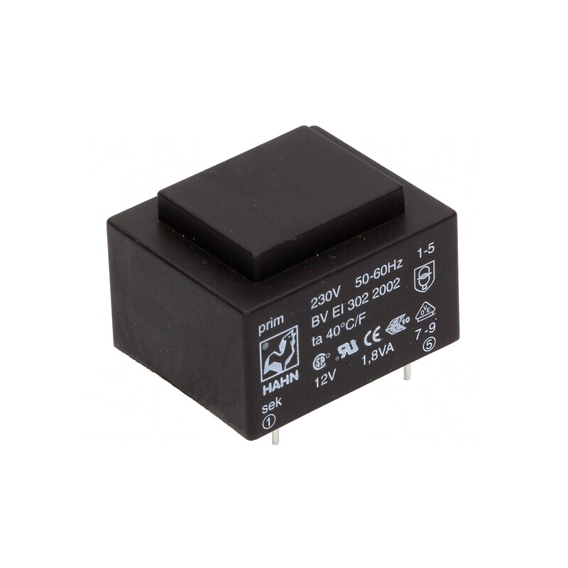 Transformator încapsulat 230V 12V 150mA PCB | Electronic-mag.ro | Componente Electronice