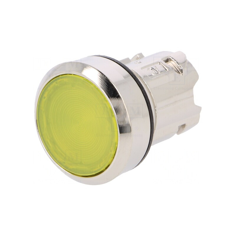 Comutator cu apăsare 22mm galben stabil | Electronic-mag.ro | Componente Electronice